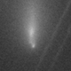 A zoomed-in view of the disintegrated comet.